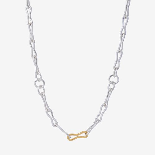 Golden Horn chain Necklace and Bracelet