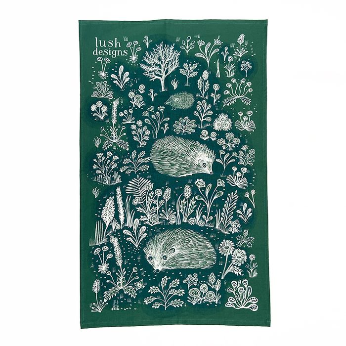 Hedgehog tea towel