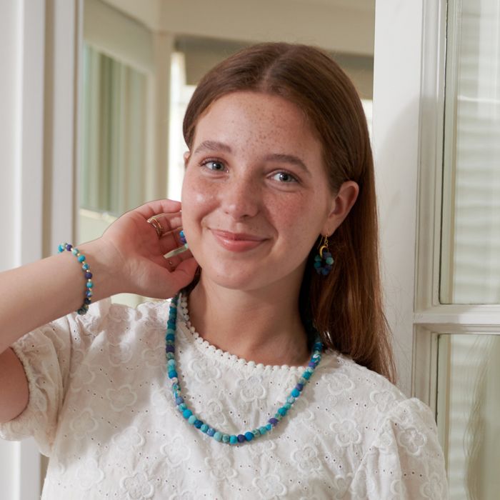 Kantha Azure Classic Necklace