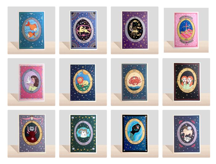 The Elaborate Zodiac Greeting Card Collection