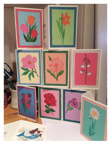 Flower Frame Cards