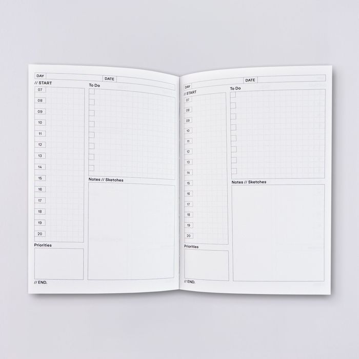 Ginger Undated Daily Planner