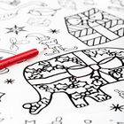 Colour-in Poster Tablecloth - Christmas