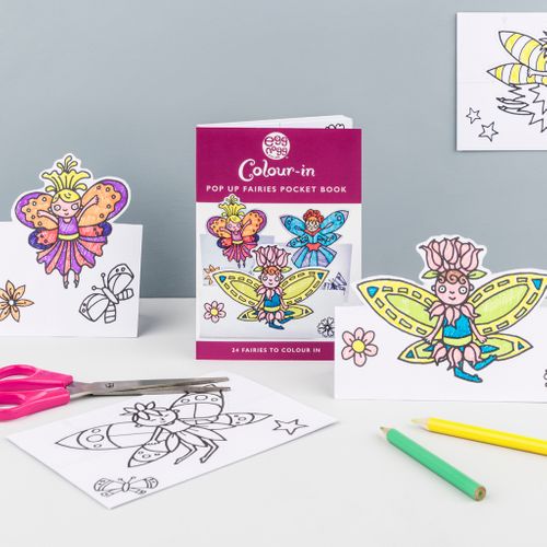 Colour-in Card Book - Fairies