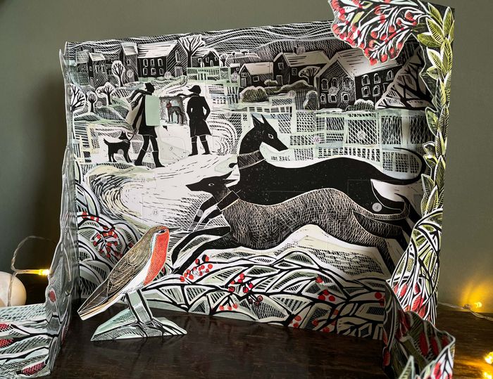 'Whippet Wonderland' Advent Calendar by Angela Harding