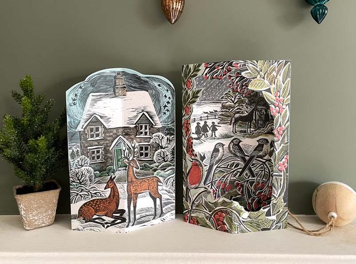 New Winter 3D cards by Angela Harding