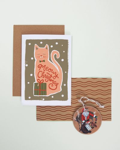 Meowy Christmas Greeting Card