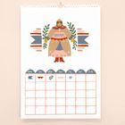 Folk Ladies 2025 Wall Calendar