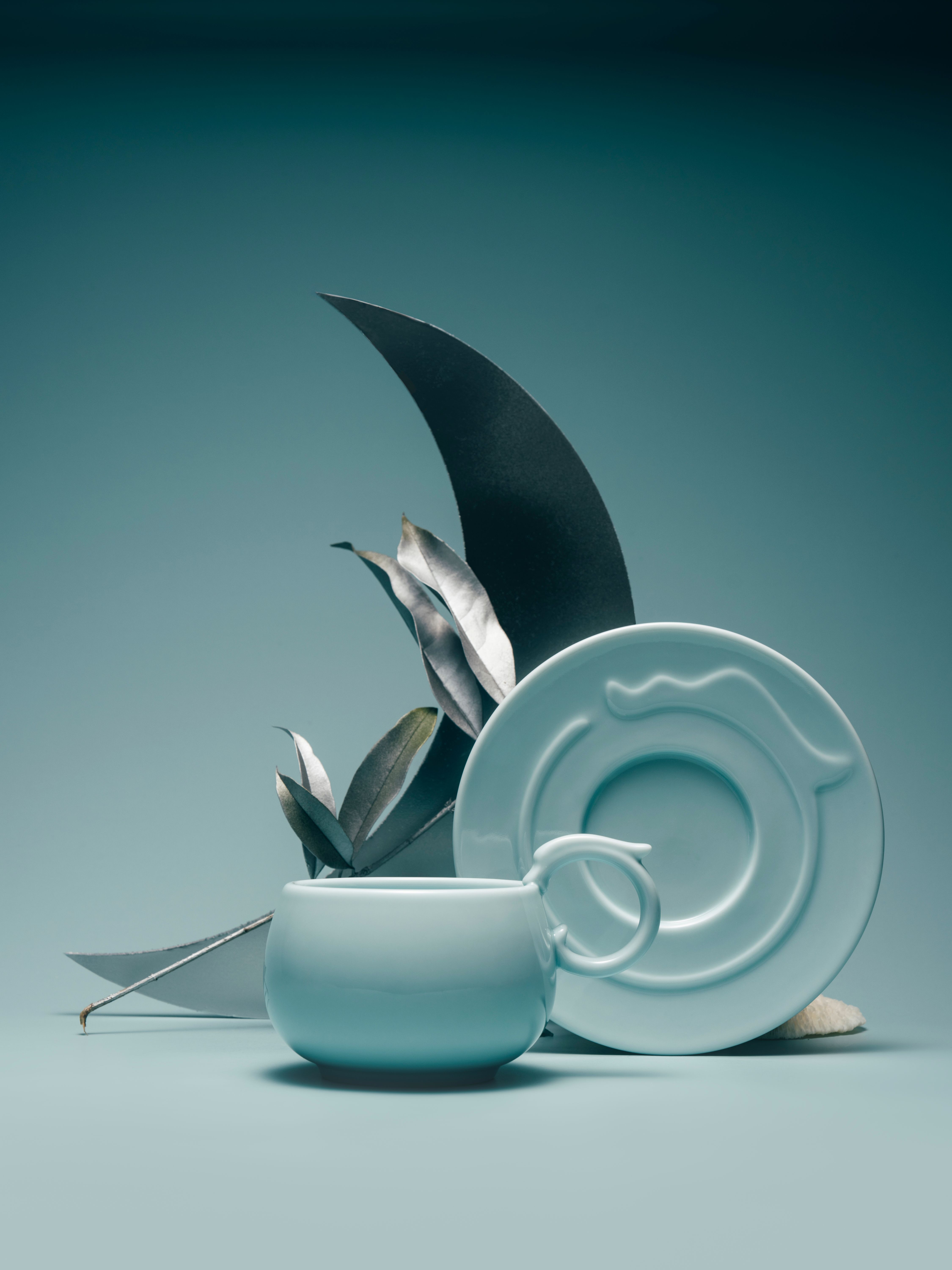 Dragon coffee set - Sky blue