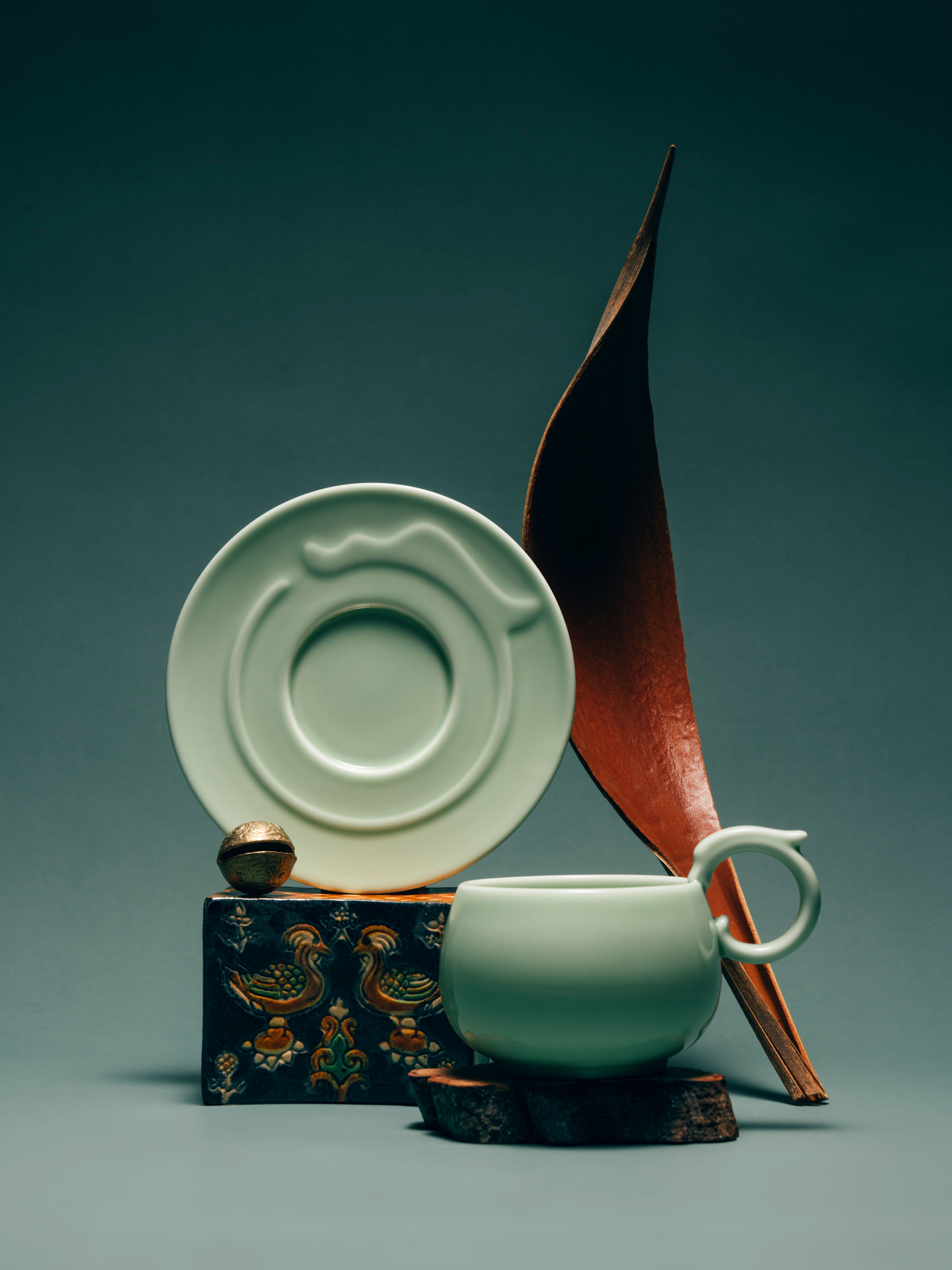 Dragon coffee set - Mint green