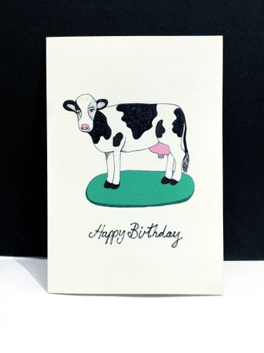 Cow Birthday Card