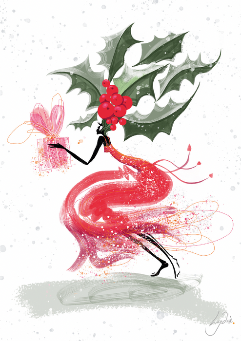 'FLOWERS OF THE CATWALK' – Christmas cards / Art Prints