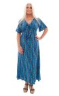 Watercolour Lupin Bust Tie Dress
