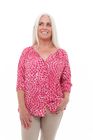 Mosaic Twist Button Through Blouse