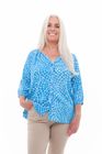 Mosaic Twist Button Through Blouse