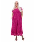 Tonal Geo Shirred Bust Dress