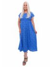 Tonal Geo Shirred Bust Dress