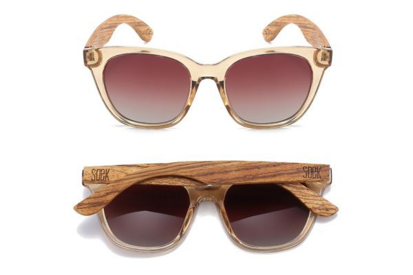 SOEK® LILA GRACE CHAMPAGNE l Brown Gradient Lens l Walnut Arms