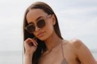 SOEK® LILA GRACE CHAMPAGNE l Brown Gradient Lens l Walnut Arms