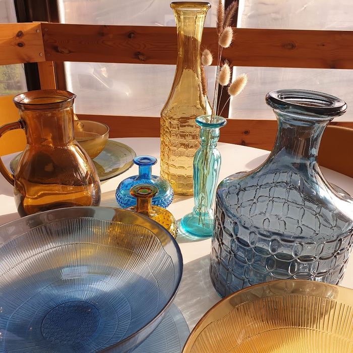 100% Recycled glassware