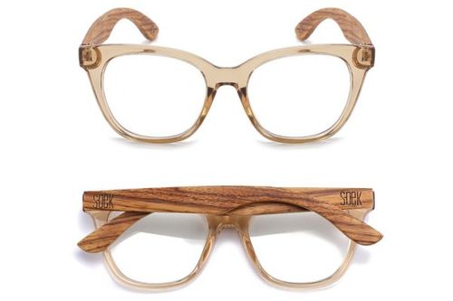 SOEK® LILA GRACE CHAMPAGNE l Wooden Magnifying Blue Light Reader