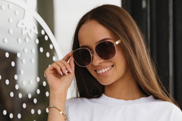 SOEK® CLEO BLOOM l Rose Gold Metal l Polarised Lenses