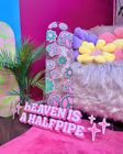 Heaven is a halfpipe clear acrylic skateboard deck
