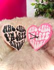 Who cares i'm late anyway heart shaped decorative clock silent movement