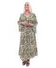 Tropical Leaf Angel Sleeve Dress