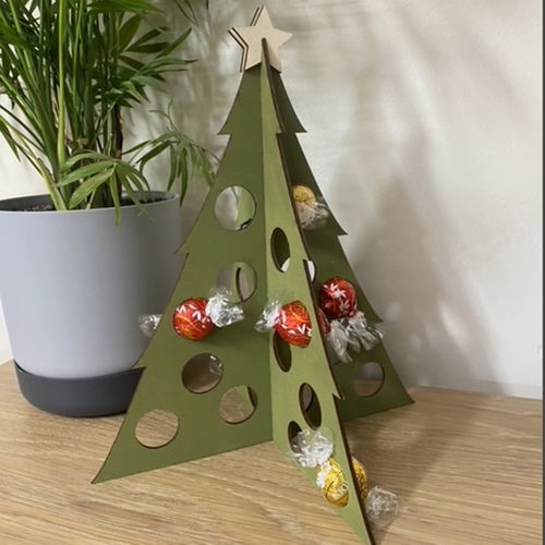 Christmas Tree Advent Calendar For Chocolates