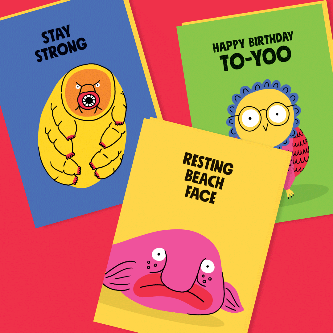 Critters greeting card range