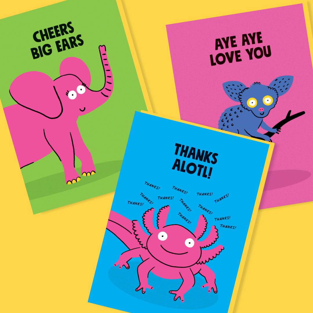 Critters greeting card range