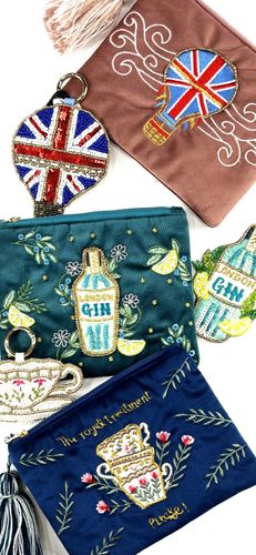 Grace + Glory Hand Embellished Pouches