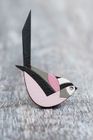 Hand Painted Bird Brooches