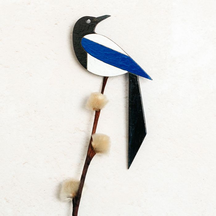 Hand Painted Bird Brooches