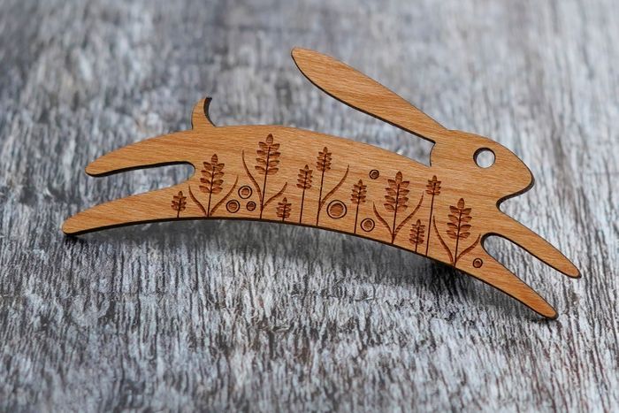 Hare Brooches