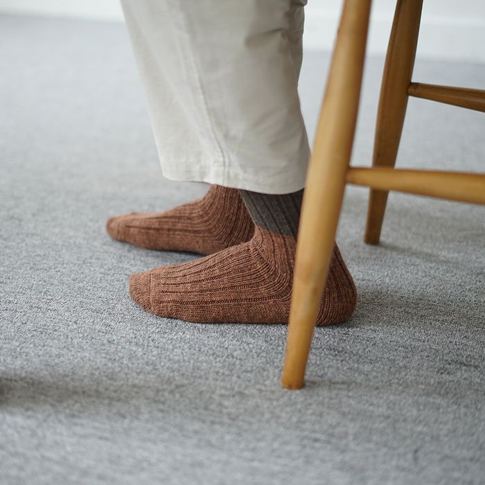 Wool Cotton Slab Socks