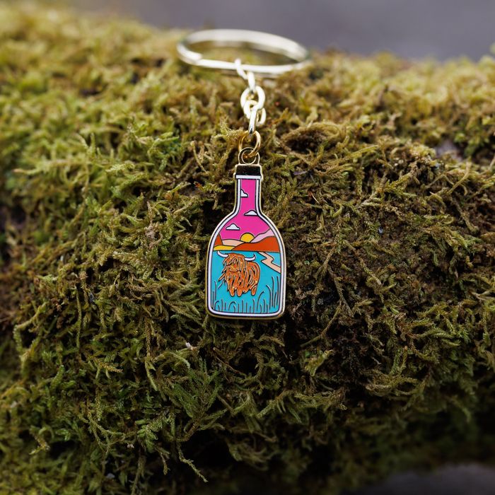 Highland Cow Keyring