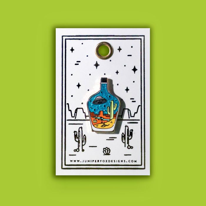 UFO Enamel Pin