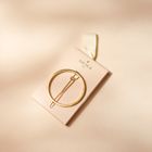 Gold round hair clip