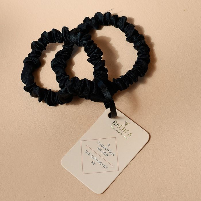 Two silk scrunchies