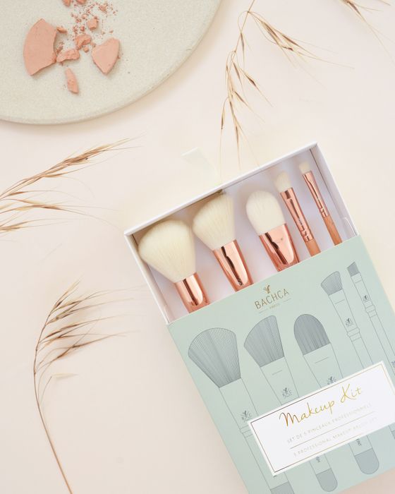 Natural Wood makeup brush Kit