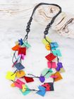 Multicolour Leather Necklace