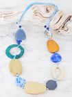 Abstract Blue Necklace