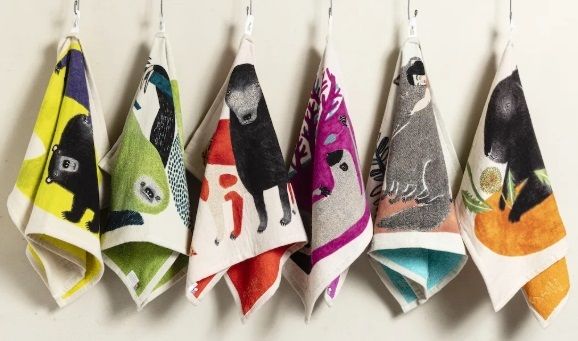 Kusubashi Mon-Ori/MoritaMiW Tea towel