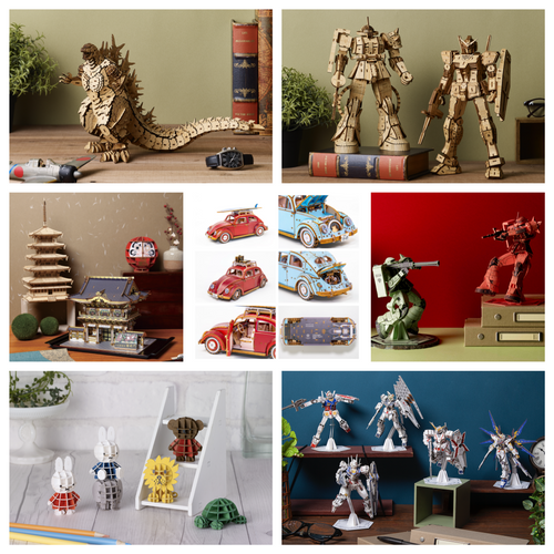 Wooden 3D puzzles by Azone