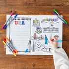Colour-in US Map Placemat to Go