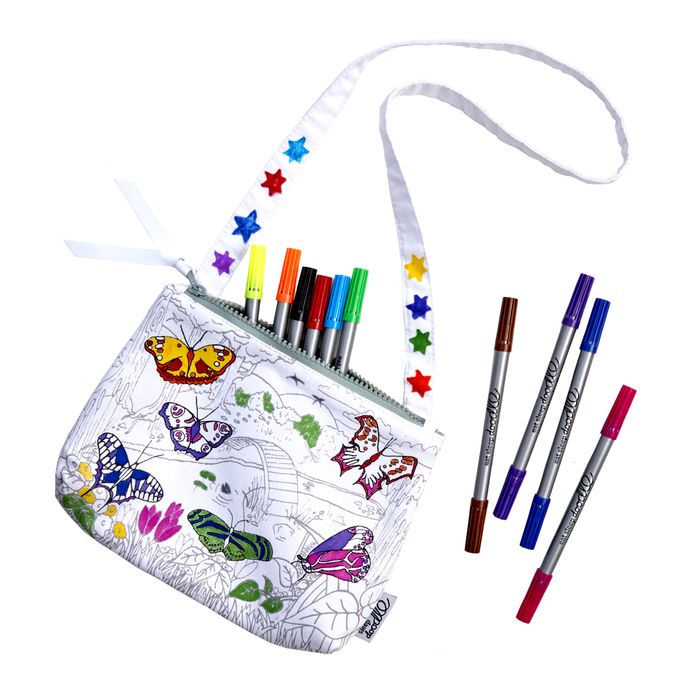Colour-in Butterfly Crossbody Bag