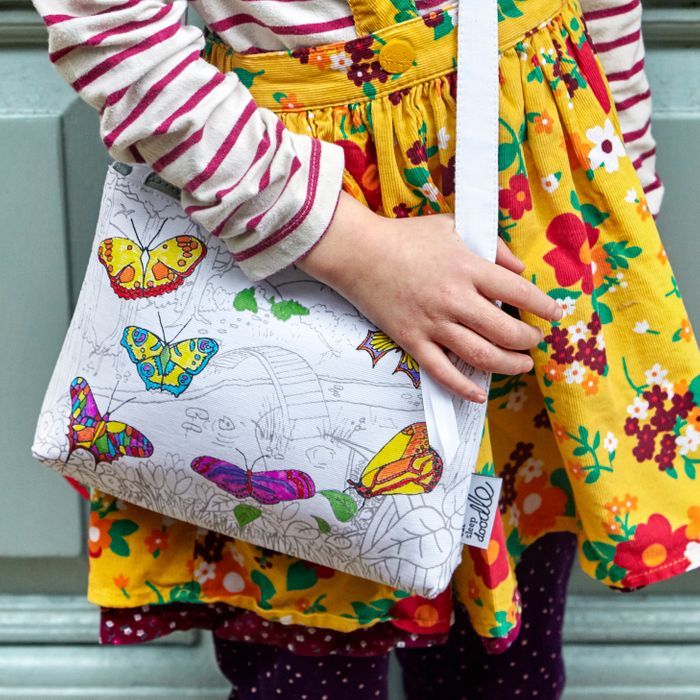 Colour-in Butterfly Crossbody Bag