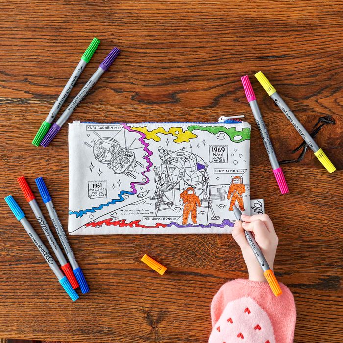 Colour-in Space Explorer Pencil Case